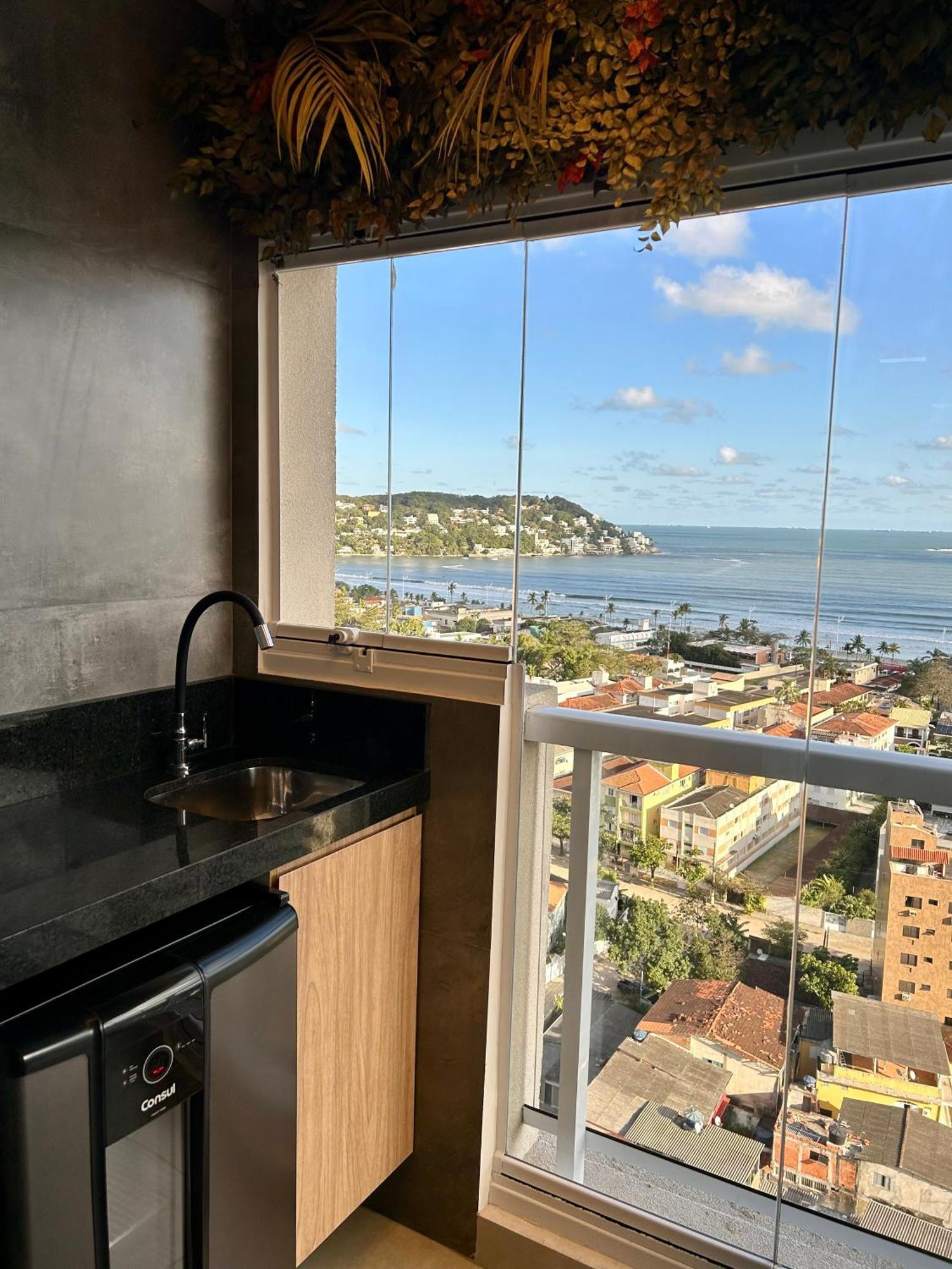 Apt Enseada Vista Mar Гуаружа Экстерьер фото
